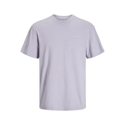 Afbeelding van Jack &amp; Jones RÜCKEN Rundhalsausschnitt Tshirt print, Heren, Maat: XS, Languid lavender