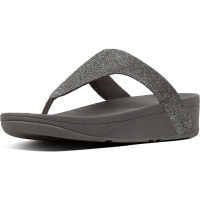Afbeelding van Zilveren Teenslippers FitFlop Lottie Glitzy Toe Post MAAT 40