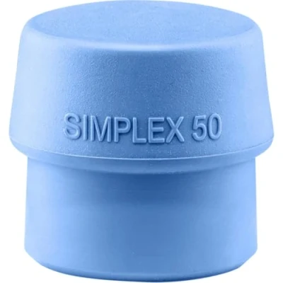 Afbeelding van Halder Kunststofhamerkop hoofd d. 50 mm TPE soft blauw zacht blauw, 1 stuk 3201.050