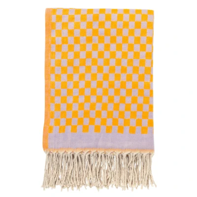 Afbeelding van CRISTAL Plaid 130x170 cm Orchide Ice paars en geel