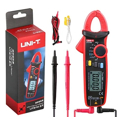 Afbeelding van UNI T UT210D digitale stroommeter AC/DC, meetinstrument voor stroom, spanning, weerstand, capaciteit.