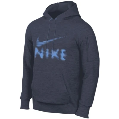 Afbeelding van Nike Performance Hoodie Hoodie, Heren, Maat: Small, Thunder blue/diffused blue/heather/university blue