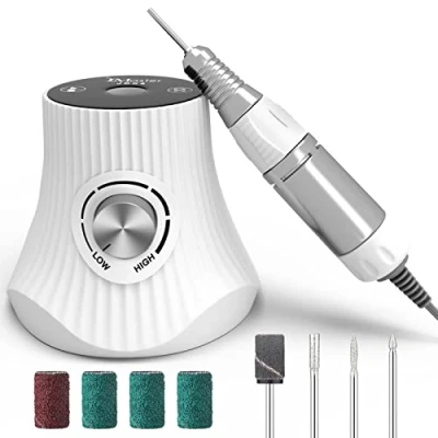 Afbeelding van JCMaster Nagelfrees voor gelnagels, 30.000 omw/min, frees acrylnagels incl. 4 bits beginners, led display, manicure /pedicureset nagelstudio