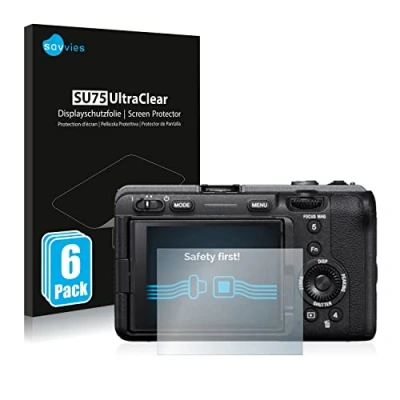 Afbeelding van Savvies (6 Stuks) Schermbeschermer voor Sony Alpha FX30 Cinema Line Screen Protector Ultra Transparant