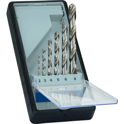 Afbeelding van Bosch Accessoires 6 delige Robust Line metaalborenset HSS G, 135 2; 3; 4; 5; 6; 8 mm, 6st 2607010529