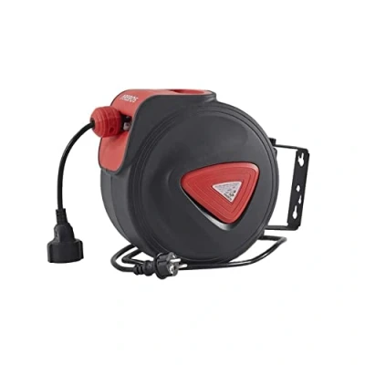 Afbeelding van AREBOS 230V Automatische Kabeltrommel 15m Kabelhaspel