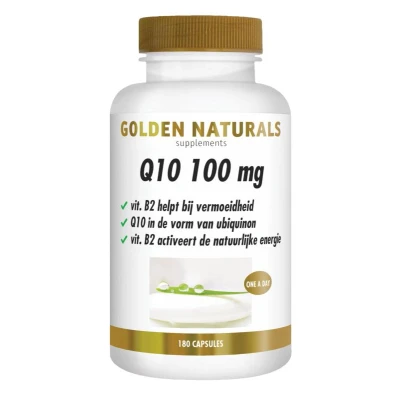 Afbeelding van Gratis Verzending: 2x Golden Naturals Q10 100mg 180 vegacapsules