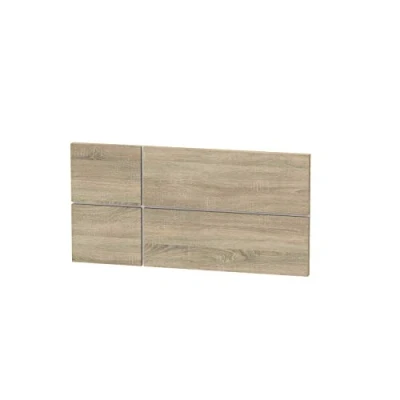 Afbeelding van MUEBLES PITARCH Hoofdbord voor 90 bedden, modern, geometrisch, eenpersoonsbed, eiken Cambrian, 50 x 100 3,2 cm, tienerkamer, model Elsa