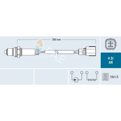 Afbeelding van FAE Lambda sonde 75655