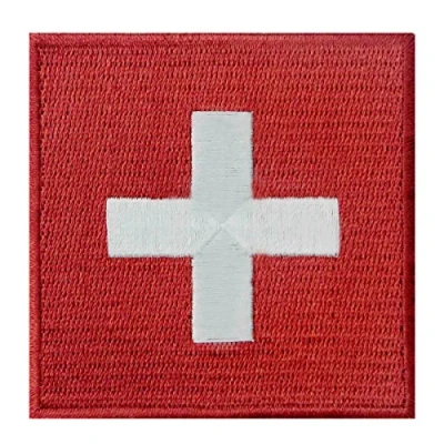 Afbeelding van EmbTao Zwitserland vlag patches geborduurd patch om op te strijken/aan naaien