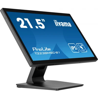 Afbeelding van Iiyama ProLite T2238MSC B1 Touchscreen monitor Energielabel: D (A G) 54.6 cm (21.5 inch) 1920 x 1080 Pixel 16:9 5 ms HDMI, DisplayPort, USB 3.1 Gen 1 IPS LED