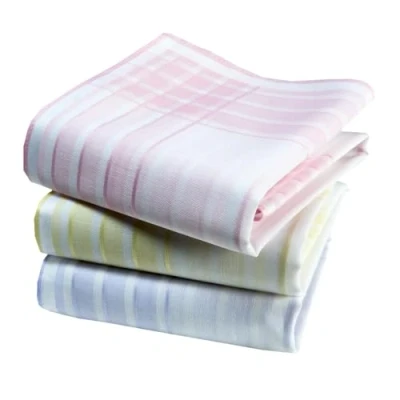 Afbeelding van Zakdoeken voor dames, premium stof, 100% gekamd katoen, 35 cm x cm, 3 stuks, model P02