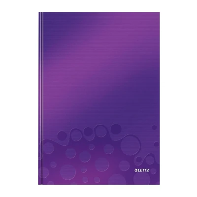 Afbeelding van Leitz WOW notebook formaat 21 x 297 cm (A4) geruit 5 mm paars
