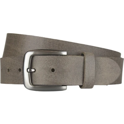 Afbeelding van Exclusieve heren/dames riemen leer Taillemaat 95 Brede leren riem taupe Trendy Neutrale kleur Casual
