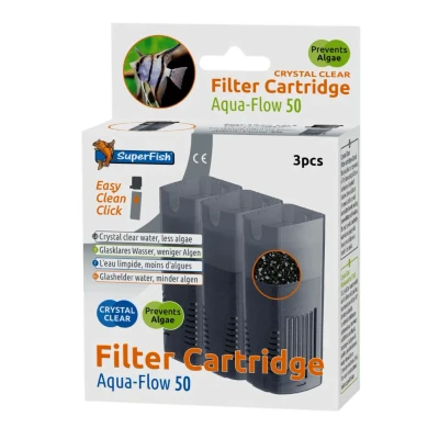 Afbeelding van Superfish Aquaflow 50 Crystal Clear Cartridge 3 stuks