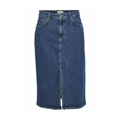 Afbeelding van OBJECT spijkerrok OBJELLEN medium blue denim