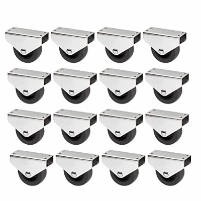 Afbeelding van SOTECH Set van 16 Kastwielen PASSAU (Ø 50 mm, voor onderbouwmontage, donkergrijs) Meubelwielen, stil en vloervriendelijk, Ideaal bedkasten vloerlades