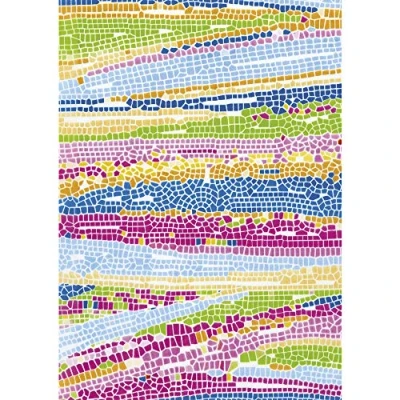 Afbeelding van Décopatch papier nr. 506 verpakking met 20 vellen (395 x 298 mm, ideaal voor uw papiermachés) kleurrijk, mozaïek