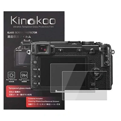 Afbeelding van kinokoo Gehard Glasfilm voor fuji X E2/X E2S Kristalheldere Film FUJIFILM XE2 XE2S Schermbeschermer Bubble vrij/antikras (2 stuks)