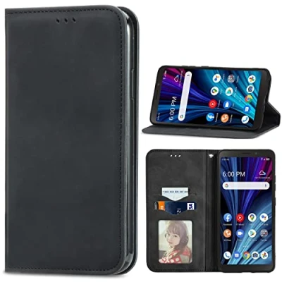 Afbeelding van BAILI Zijdeachtige huid lederen hoesje voor Samsung Galaxy S22, magnetische sluiting kaarthouder cover, portemonnee met S22 Cover 01