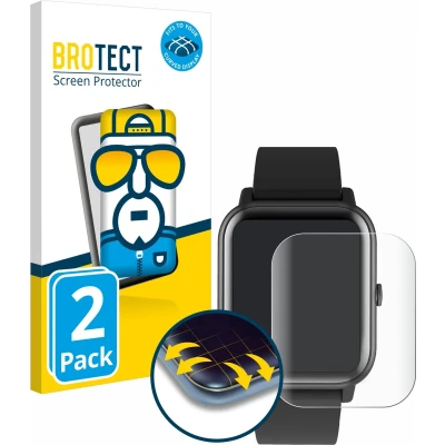 Afbeelding van BROTECT Volledig bedekkende screen protector, Smartwatch beschermfolie, Transparant