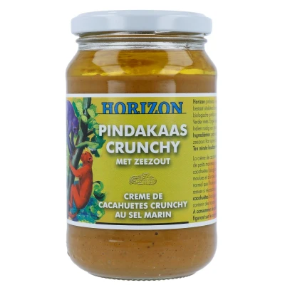 Afbeelding van Horizon Pindakaas Crunchy Met Zeezout 350GR
