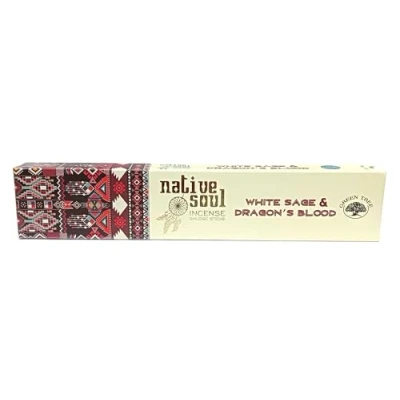 Afbeelding van Native Soul Wierook Smudge Sticks WITTE SAGE &amp; DRAGON&#039;S BLOOD 1 Doos = 15g (1)
