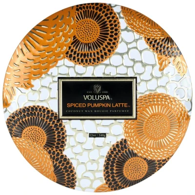 Afbeelding van Voluspa Geurkaars Japonica Collection Spiced Pumpkin Latte 3 Wick Tin Candle