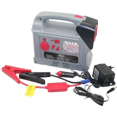 Afbeelding van Hofftech Jumpstarter &amp; Acculader + Compressor, USB, LED Lamp, 12V / Lithium 7.8Ah