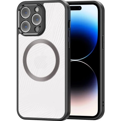 Afbeelding van Apple iPhone 14 Pro MagSafe Hoesje Kunststof Dux Ducis Hardcase/Backcover Transparant Telefoonhoesje