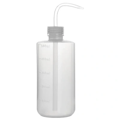 Afbeelding van stonylab Chemische Wasfles (1 pack), LDPE Plastic Safety Lab Knijpfles met Smalle Mond en Schaal Etiketten Spuitfles, 500 ml (16 oz)