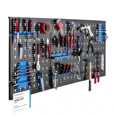 Afbeelding van AREBOS Gereedschapswand 17 delig Gereedschapsbord Gereedschapshouder 120 x 59,5 2 cm