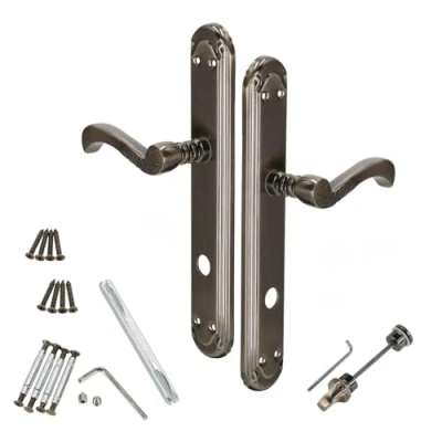 Afbeelding van Kotarbau Deurklink, 90 mm WC, deurkruk, deurbeslag, deurgarnituur, lang schild, deurkrukset, binnendeur, buitendeur, handgreep, poortbeslag