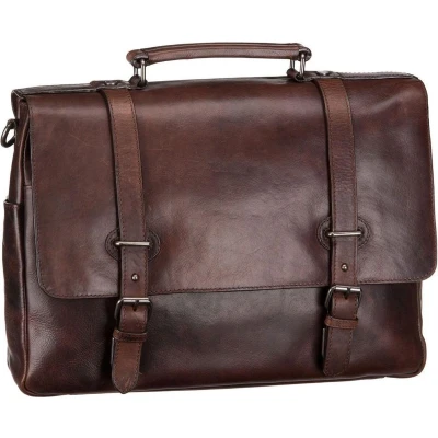 Afbeelding van Leonhard Heyden Roma Briefcase 2 Compartments dark brown Laptoptas