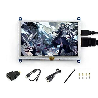 Afbeelding van Waveshare 5inch LCD Display B 800x480 Raspberry Pi Resistive Touch Screen HDMI Monitor for BB Black Support Raspbian Ubuntu Kali Retropie Win10 IOT/ /8.1/8/7