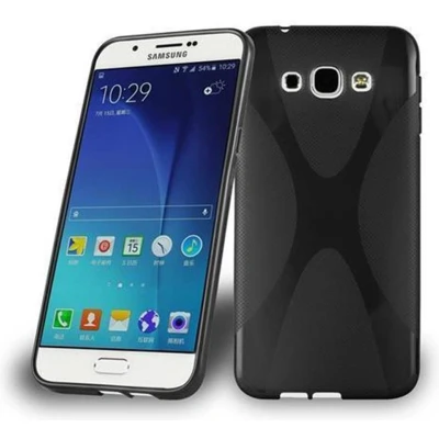 Afbeelding van Cadorabo Hoesje geschikt voor Samsung Galaxy A8 2015 in ZWARTE OXIDE Beschermhoes gemaakt van flexibel TPU silicone Case Cover