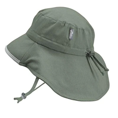 Afbeelding van JAN &amp; JUL Kids&#039; Sun Hat for Boys, Lightweight, Breathable Polyester (L: 2 5 Years, Army Green)