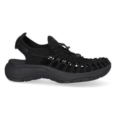 Afbeelding van Keen Uneek Astoria Outdoorsandalen, Dames, Maat: 39, Black Textiel