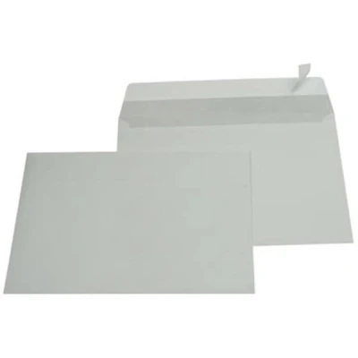 Afbeelding van Gallery enveloppen ft 162 x 229 mm, stripsluiting, binnenzijde grijs, doos van 500 stuks