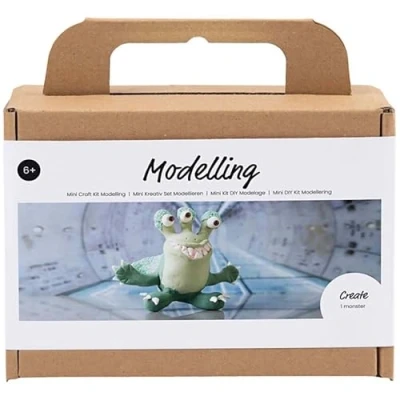 Afbeelding van Creativ Company Mini Hobbyset Boetseren Monster Lulu