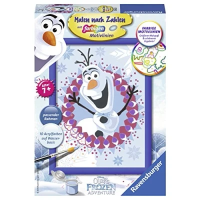 Afbeelding van Ravensburger Schilderen op nummer 27842 Disney Frozen Olaf