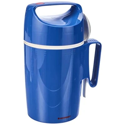 Afbeelding van ROTPUNKT Eten container, kunststof, blauw, 12,1 x 25,7 cm