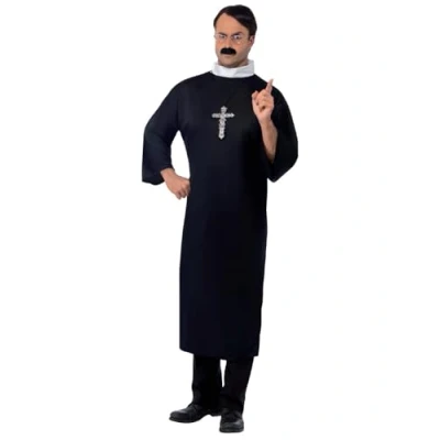 Afbeelding van &quot;Priester pak voor heren Verkleedkleding Medium&quot;