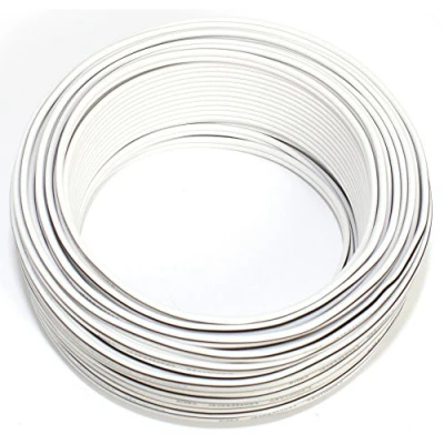 Afbeelding van luidsprekerkabel 2x0,50mm2 25m wit CCA audiokabel