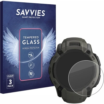 Afbeelding van Savvies Glas Screenprotector voor Garmin Instinct 2X Solar Gehard Beschermglas 9H (3 Stuks)