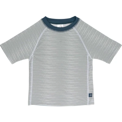 Afbeelding van Lässig Zwemshirt Rashguard Korte Mouw Splash &amp; Fun Striped Blue maat 62/68 3 6 maanden
