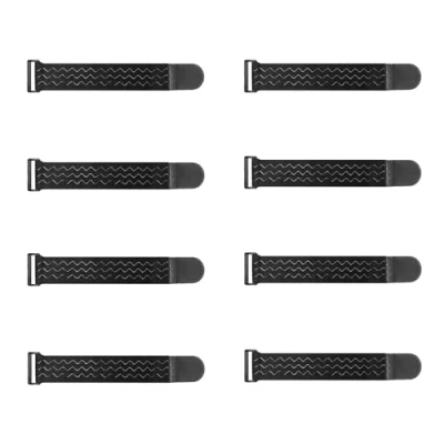Afbeelding van Upbeat Elastische riemen met klittenbandsluitingen, 30 x 5 cm (8 stuks), kabelbinders klittenband, multifunctioneel klittenband voor fiets, broekbescherming, bagage, yogamatten, camping, slangen,