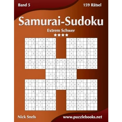 Afbeelding van Samurai Sudoku Extrem Schwer Band 5 159 Rätsel