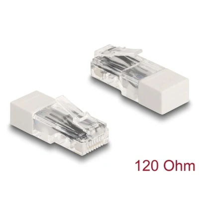 Afbeelding van Delock RJ45 Stecker mit Abschlusswiderstand 120 Ohm weiß HQ product