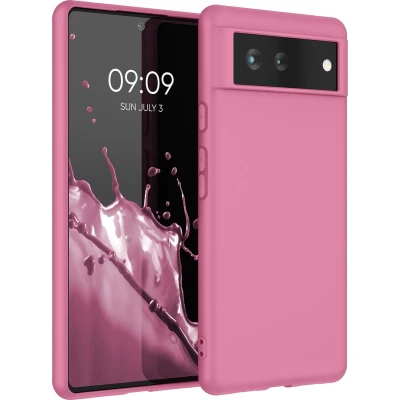 Afbeelding van kwmobile telefoonhoesje geschikt voor Google Pixel 6 Hoesje smartphone Back cover in zoetroze